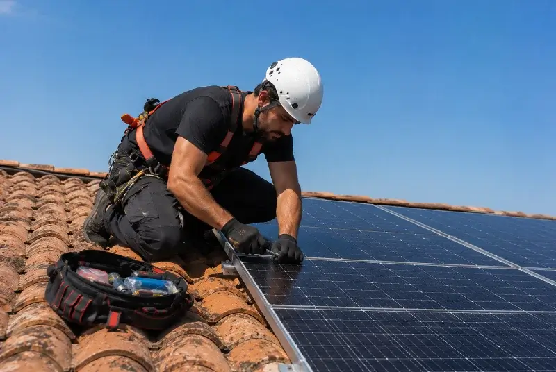 Maintenance et monitoring de panneaux solaires à Tosse