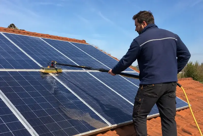 Nettoyage et entretien de panneaux solaires à Tosse